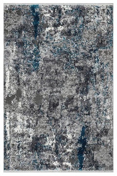 Halınet Monroe Gri Modern Pamuk Makine Halısı