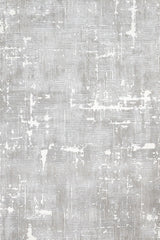 Grey White Modern Geometric Living Room Rug Squares - Cotton