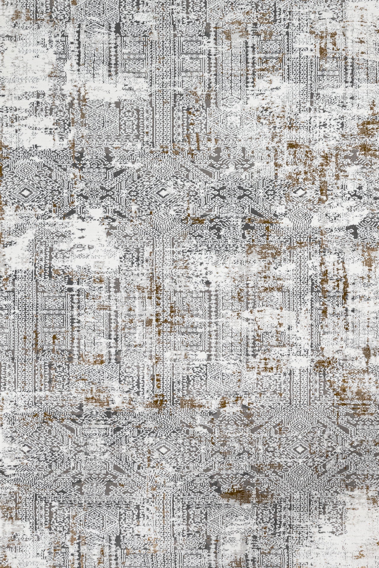 Antrasit Gri Bohem Dokulu Halı - Yıkanabilir - Kaymaz Taban - Pati Dostu