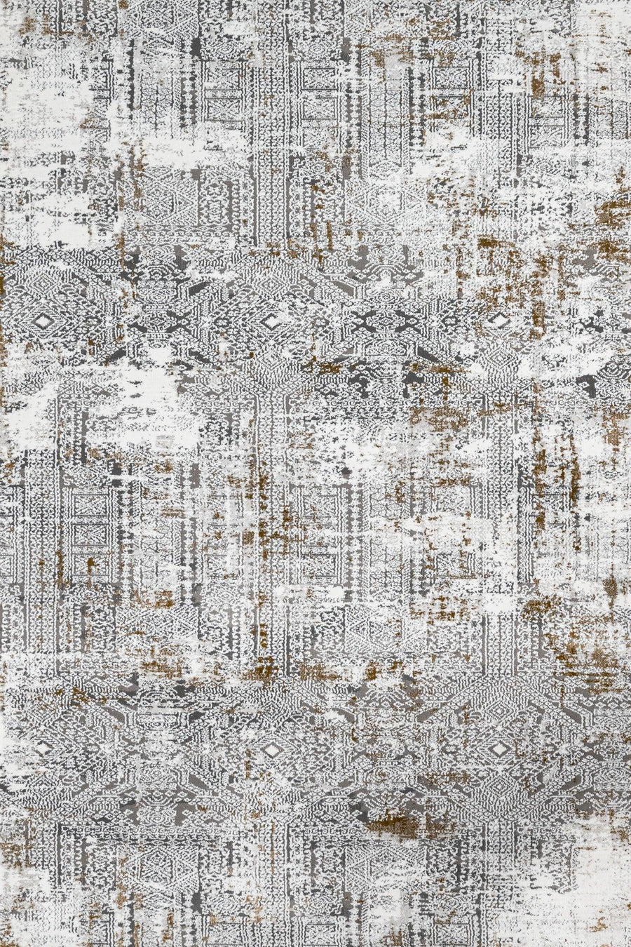 Antrasit Gri Bohem Dokulu Halı - Yıkanabilir - Kaymaz Taban - Pati Dostu