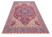 Sittard Pembe Oryantal Desen Pamuk ve Şönil Dijital Baskı Halı