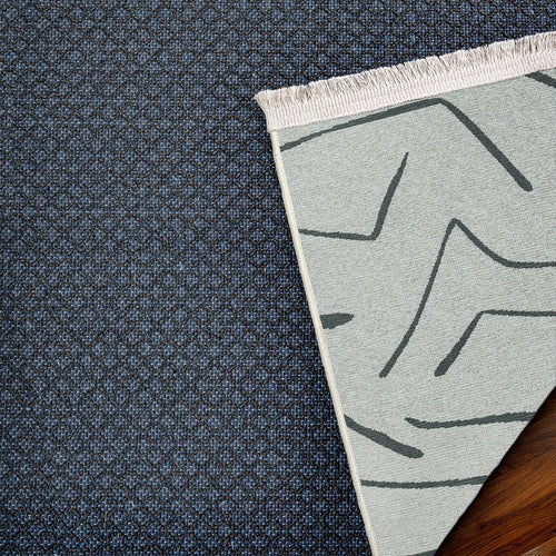 Gri Soyut Modern Etnik Desenli Halı  | Makinada Yıkanabilir | Hav Toz Vermez | Leke Tutmayan | Kaymaz Taban | Dijital Makine Baskı | Salon Yolluk Mutfak Halısı