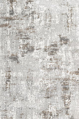 Gray White Modern Living Room Rug 009A - Cotton