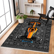 Acem Antrasit Gri Polyester Salon Halısı