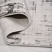 Gri Modern Polyester Makine Halısı