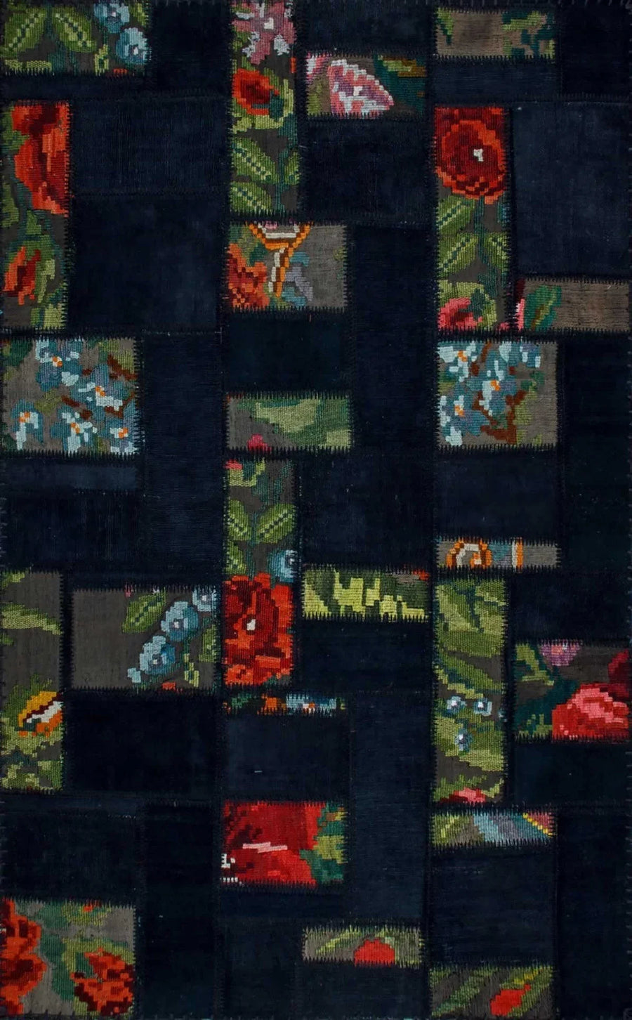 Kırmızı Dekoratif Etnik Halı - Yıkanabilir - Kaymaz Taban - Pati Dostu