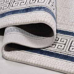 Krem Çerçeveli Akrilik Makine Halısı