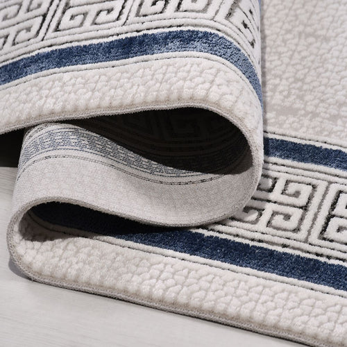 Krem Çerçeveli Akrilik Makine Halısı