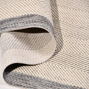 Bej Çerçeveli Pamuk Makine Halısı