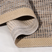 Kahverengi Çerçeveli Pamuk Makine Halısı