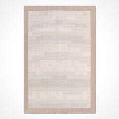 Bej Çerçeveli Pamuk Makine Halısı