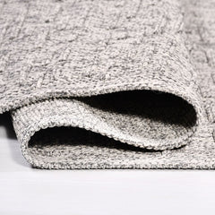 Damesk Gri Düz Polipropilen Makine Halısı