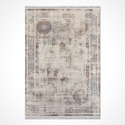 Kahverengi Çerçeveli Polyester Makine Halısı