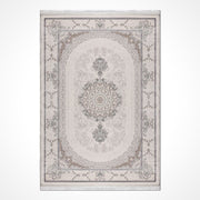 Krem Göbekli Polyester Makine Halısı