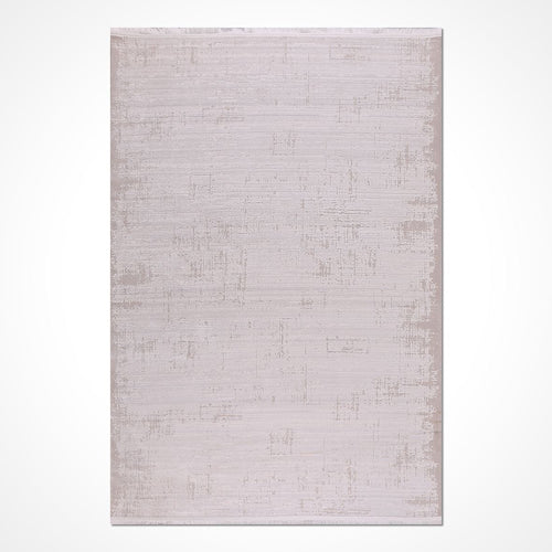 Krem Modern Akrilik Makine Halısı