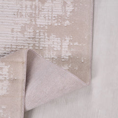 Krem Modern Akrilik Makine Halısı