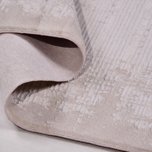 Krem Modern Akrilik Makine Halısı
