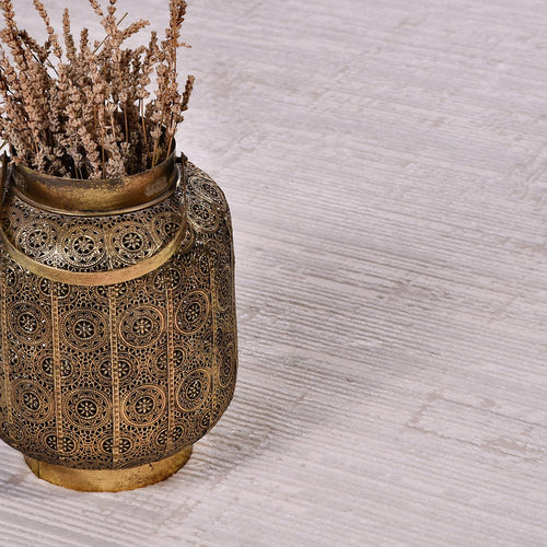 Krem Modern Akrilik Makine Halısı