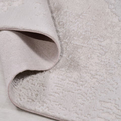 Krem Modern Akrilik Makine Halısı