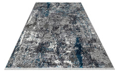 Halınet Monroe Gri Modern Pamuk Makine Halısı