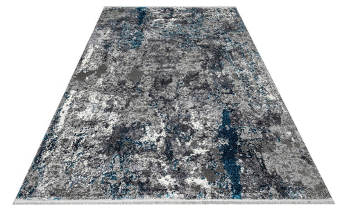 Halınet Monroe Gri Modern Pamuk Makine Halısı