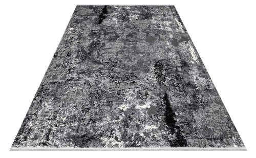 Halınet Adelina Gri Modern Pamuk Makine Halısı