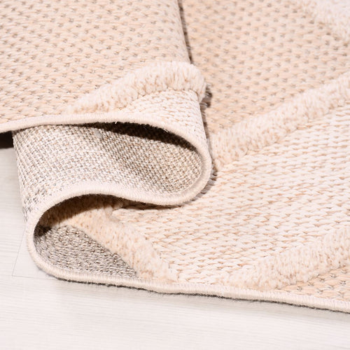 Bej Modern Polip Makine Halısı