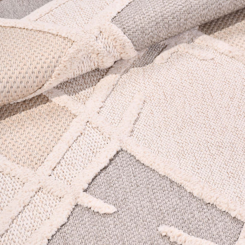 Bej Modern Polip Makine Halısı