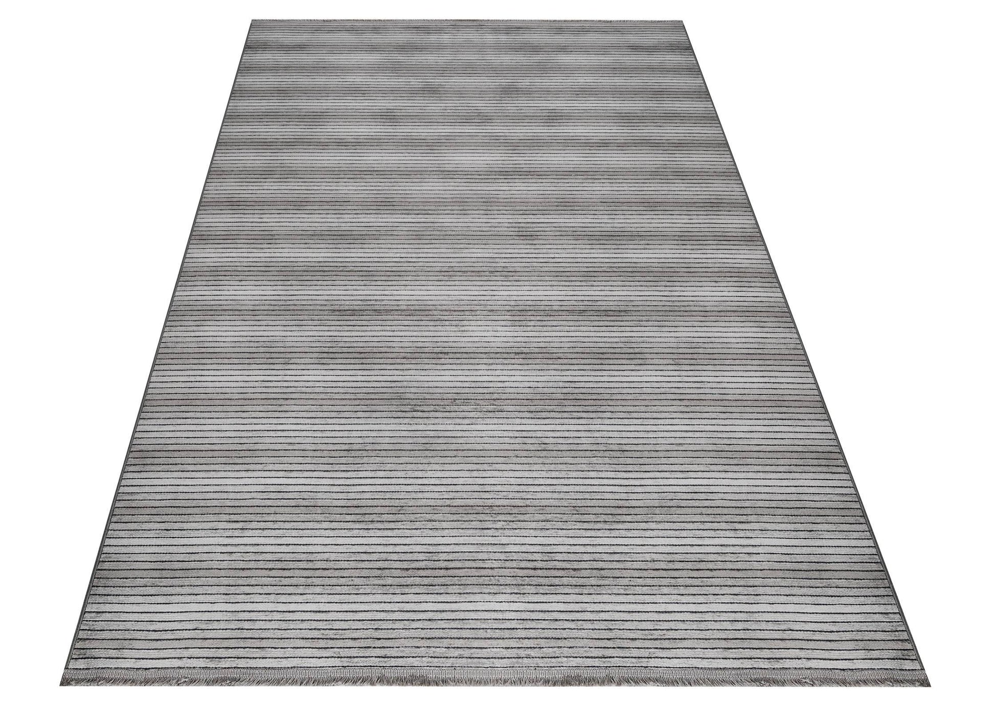 Antrasit Gri Dokulu Düz Triko Halı - Toz Vermez