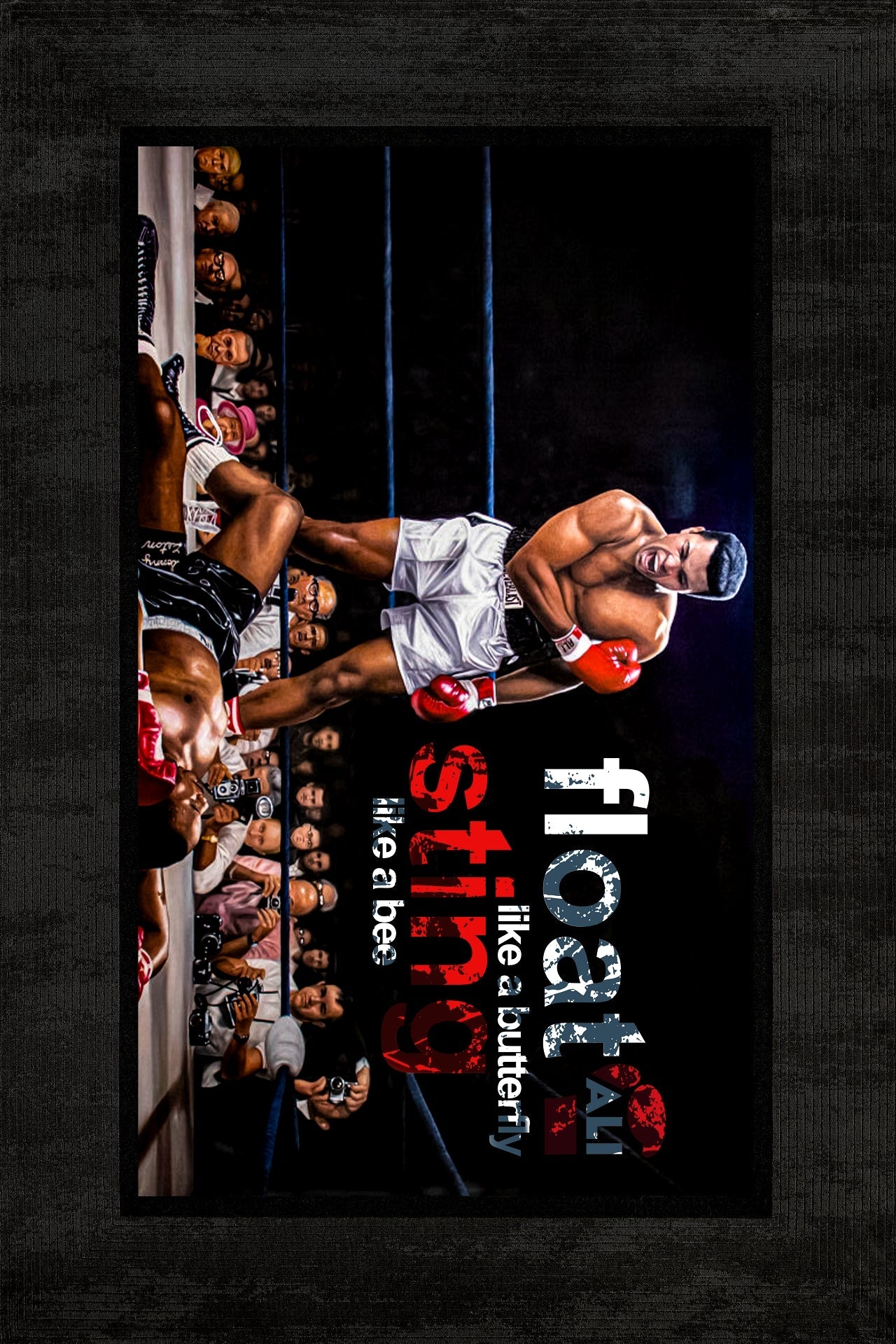 Siyah Beyaz Modern Salon Halısı Muhammed Ali - Polyester