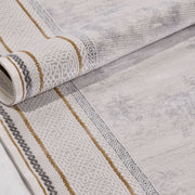 Krem Çerçeveli Akrilik Makine Halısı