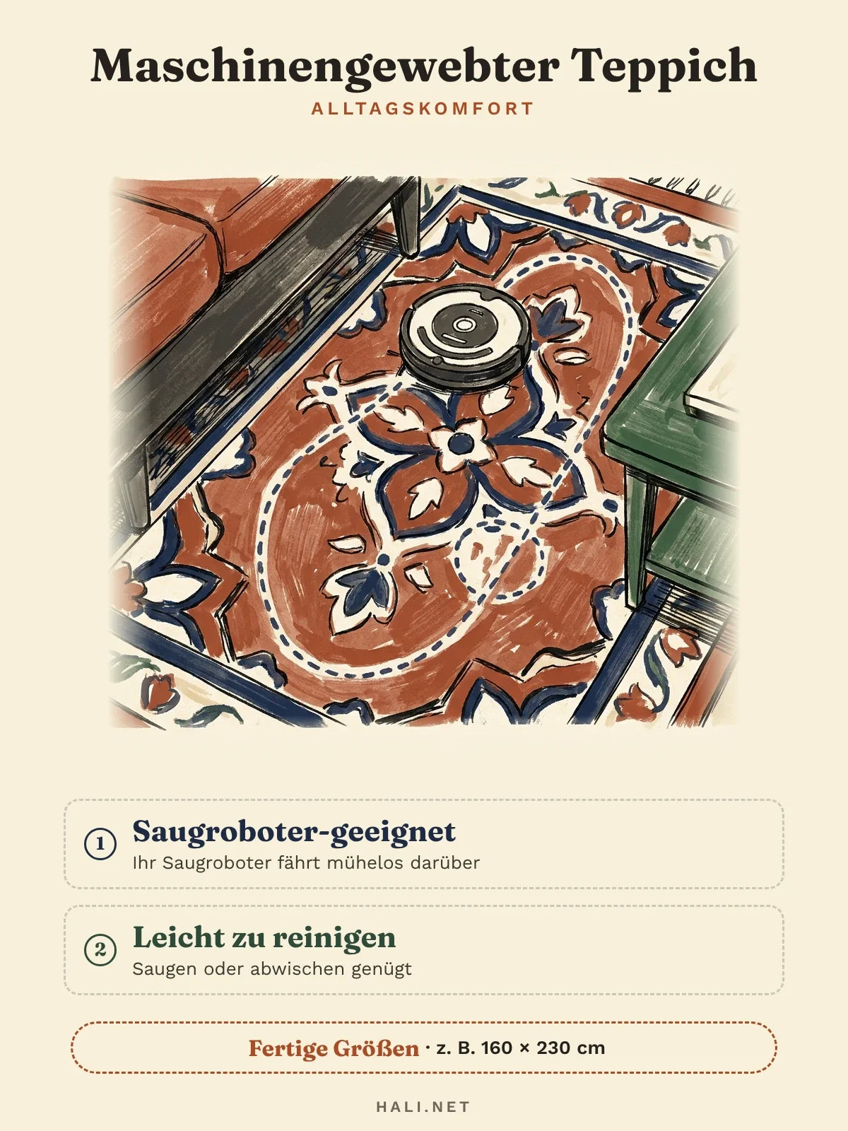 hlc-de: Maschinengewebter Teppich Eigenschaften
