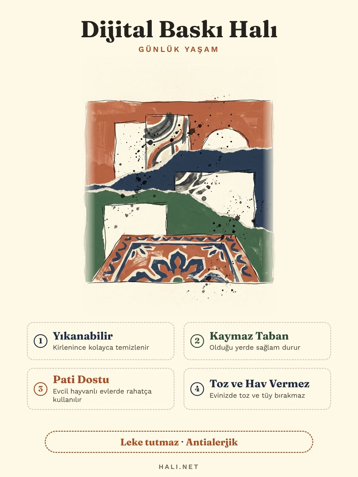 hlc-tr: Dijital baskı halı özellik kartı