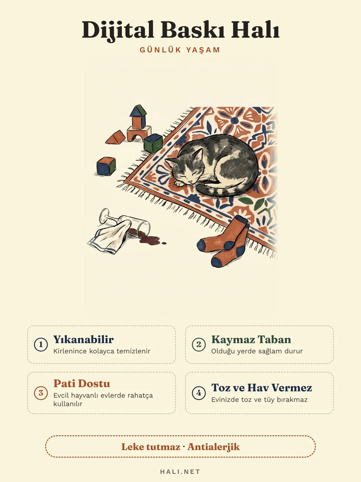hlc-tr: Dijital baskı halı özellik kartı