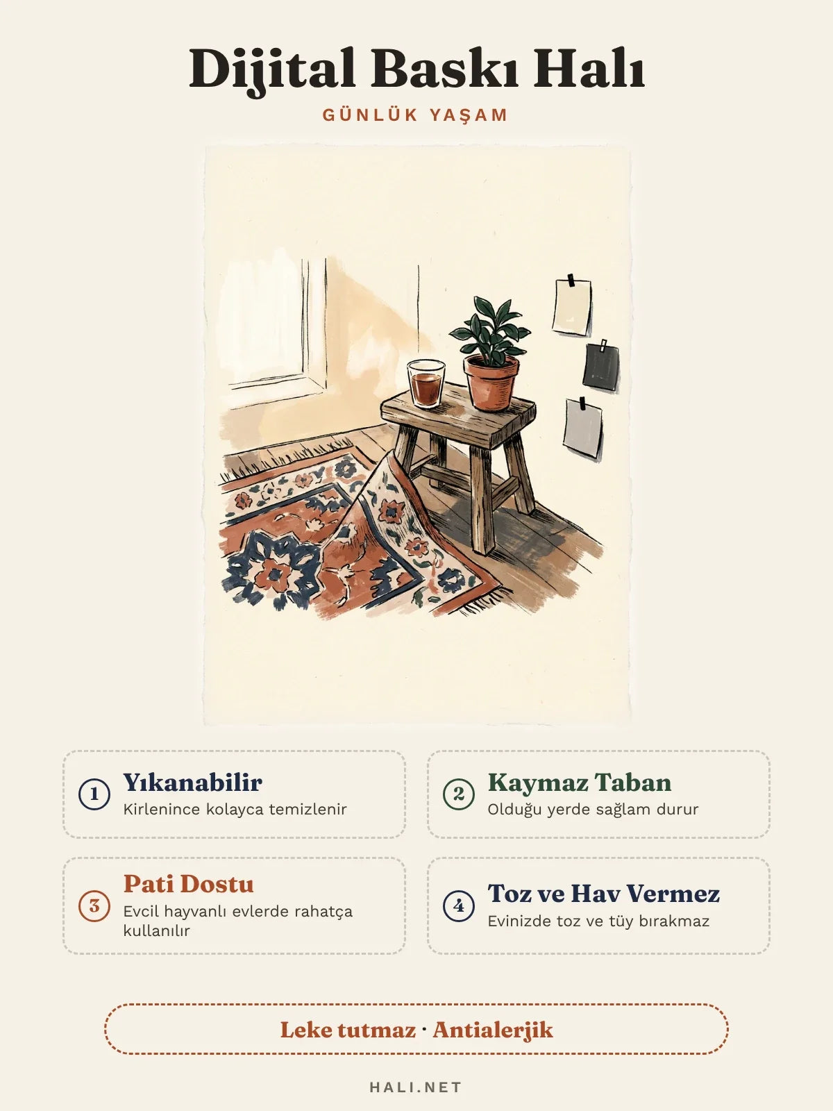 hlc-tr: Dijital baskı halı özellik kartı