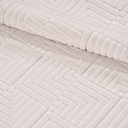 Krem Modern Polyester Makine Halısı