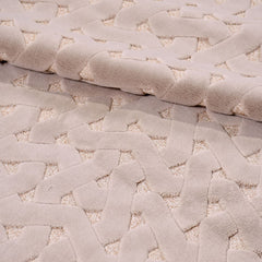 Bej Modern Polyester Makine Halısı