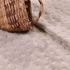 Bej Modern Polyester Makine Halısı