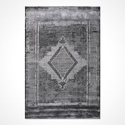 Gri Çerçeveli Viskon Makine Halısı