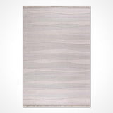 Gri Krem Renk Soyut Desenli Modern Halı