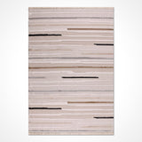 Bej Ekru Tonlu Soyut Desenli Makine Halısı