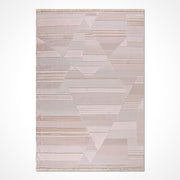 Bej Modern Polyester Makine Halısı