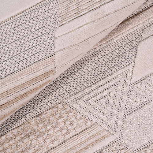 Bej Modern Polyester Makine Halısı