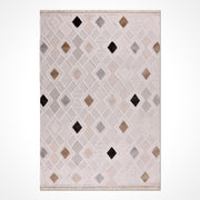 Bej Modern Polyester Makine Halısı