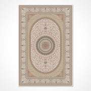 Vanilla Krem Klasik Viskon Akrilik Makine Halısı