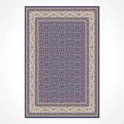 Excellion Mavi Klasik Viskon Akrilik Makine Halısı