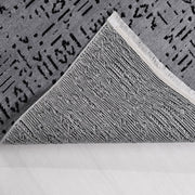 Antrasit Modern Pamuk Makine Halısı