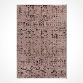 Bej Dokulu Mermer Desenli Triko Halı - Pati Dostu - Toz Vermez