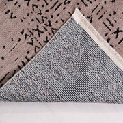 Kahverengi Modern Pamuk Makine Halısı