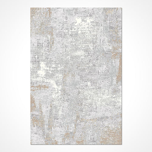 Junipar Gri Soyut Viskon Makine Halısı